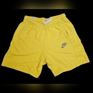 Nike Yellow Athletic Shorts Lightweight Elastic Waist